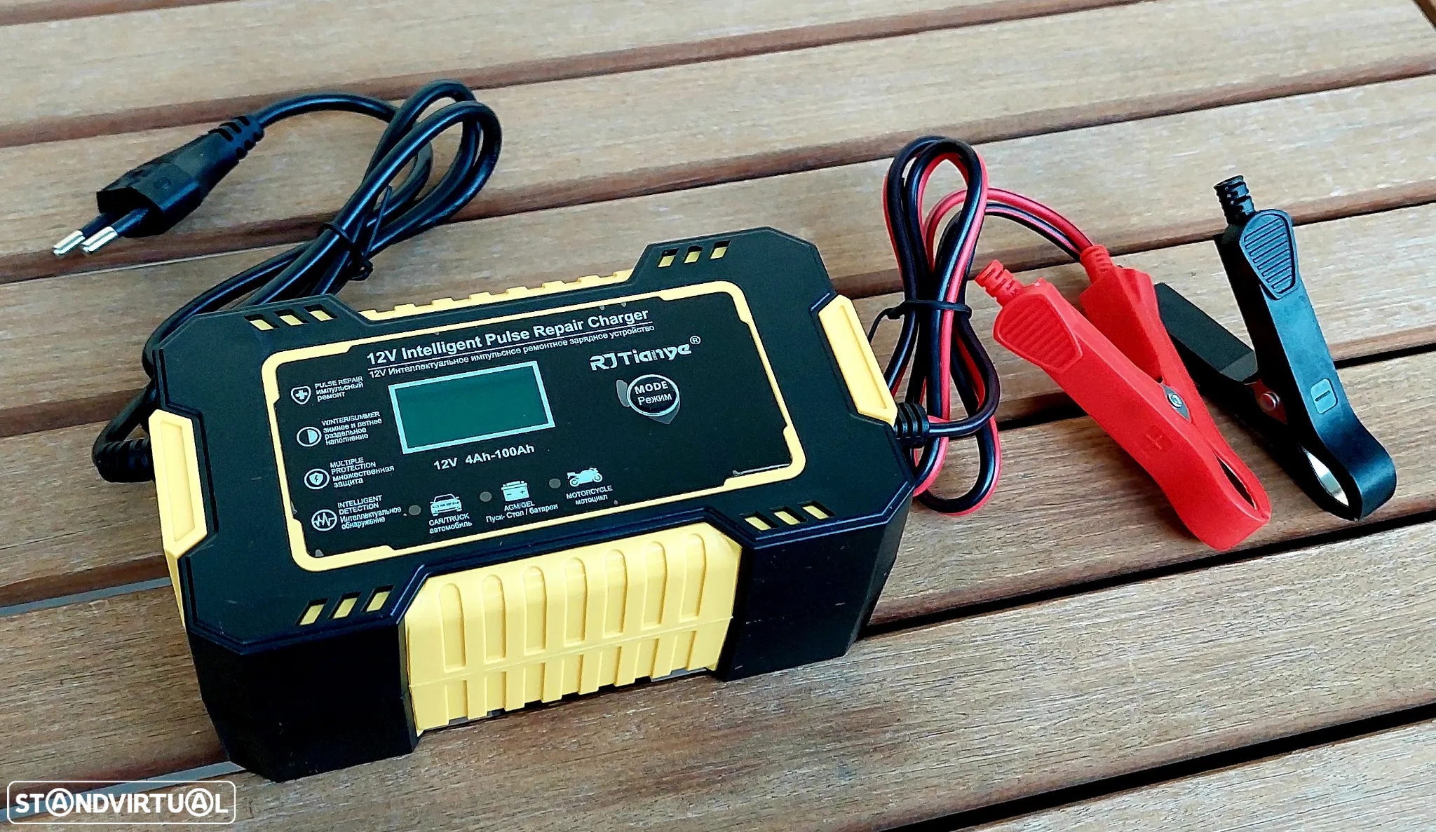 Carregador estabilizador baterias inteligente 12v - 6A - 4