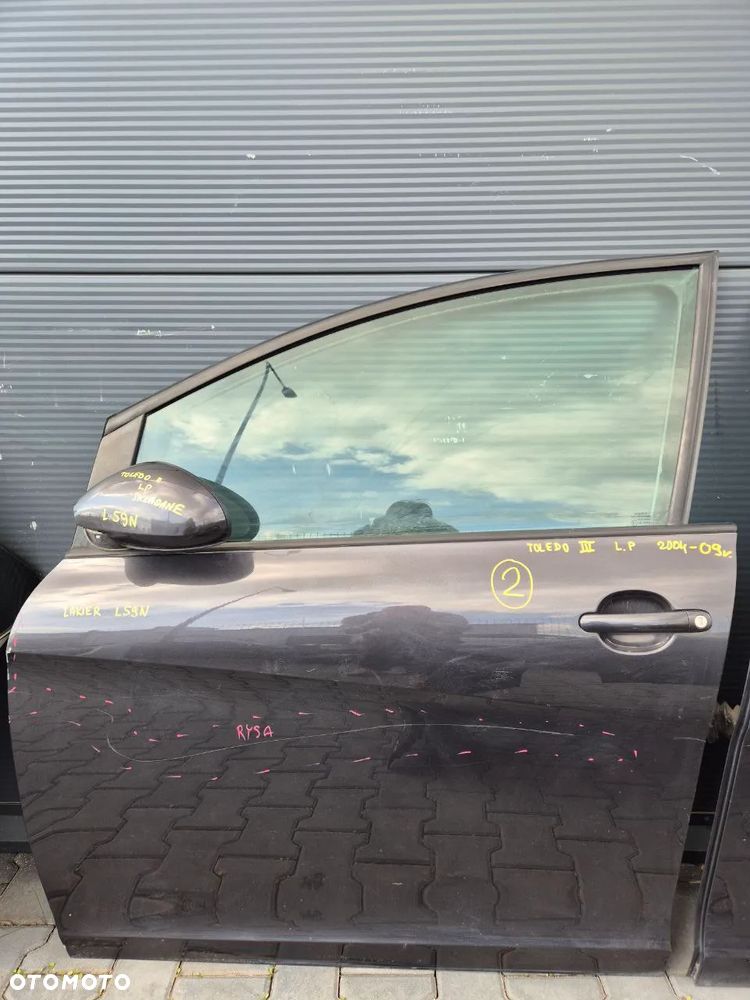 SEAT TOLEDO III DRZWI / KLAPA BAGAŻNIKA / ZDERZAK (CZARNY L59N ) - 3