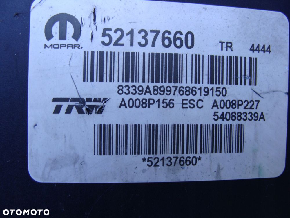 abs esc fiat 500x 52137660 !! - 3