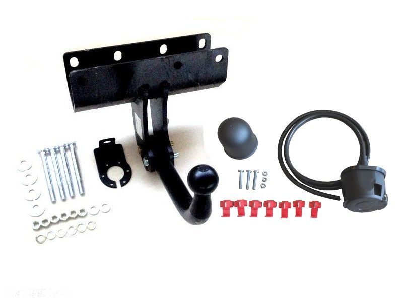 Nowy Kompletny Hak Holowniczy Auto-Hak Słupsk + Kula + Moduł + Wiązka Uniwersalna + Gniazdo elektr. Bez cięcia zderzaka do Jeep Wrangler Jk od 2006 - 1