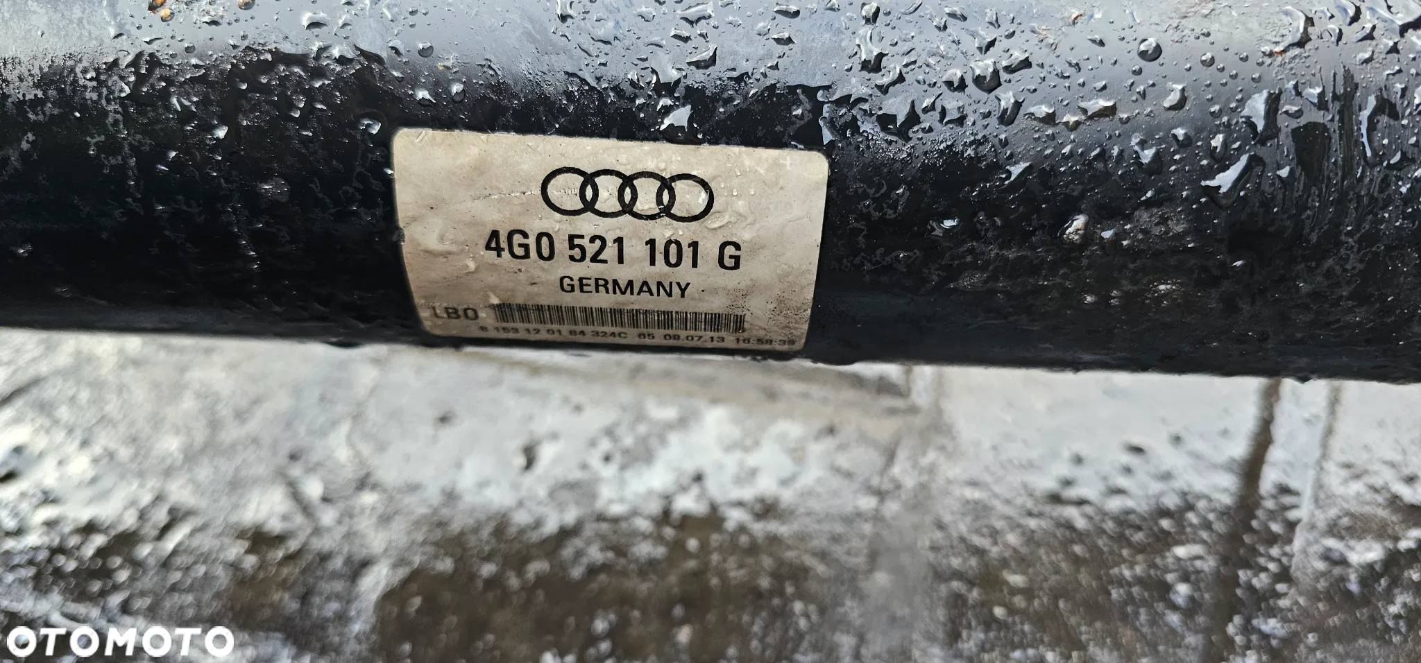 Wał napędowy Audi A6 C7 3.0 TDI 4G0521101G - 2