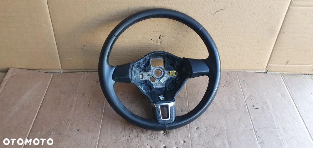 Kierownica skórzana skóra Oryginał VW Tiguan I Lift 5K0419091J - 1