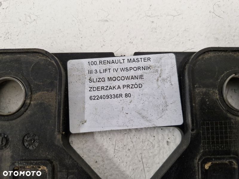 RENAULT MASTER III 3 LIFT IV WSPORNIK ŚLIZG MOCOWANIE ZDERZAKA PRZÓD 622409336R - 2