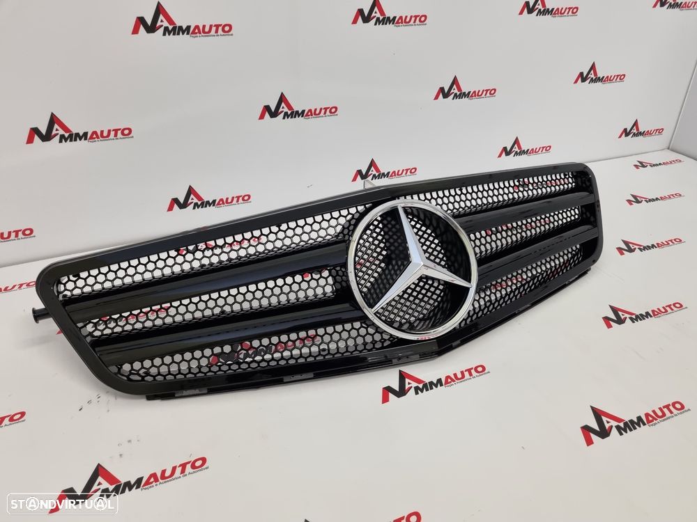 Grelha Frontal Mercedes C W204 AMG 2 Lâminas Preta - 2