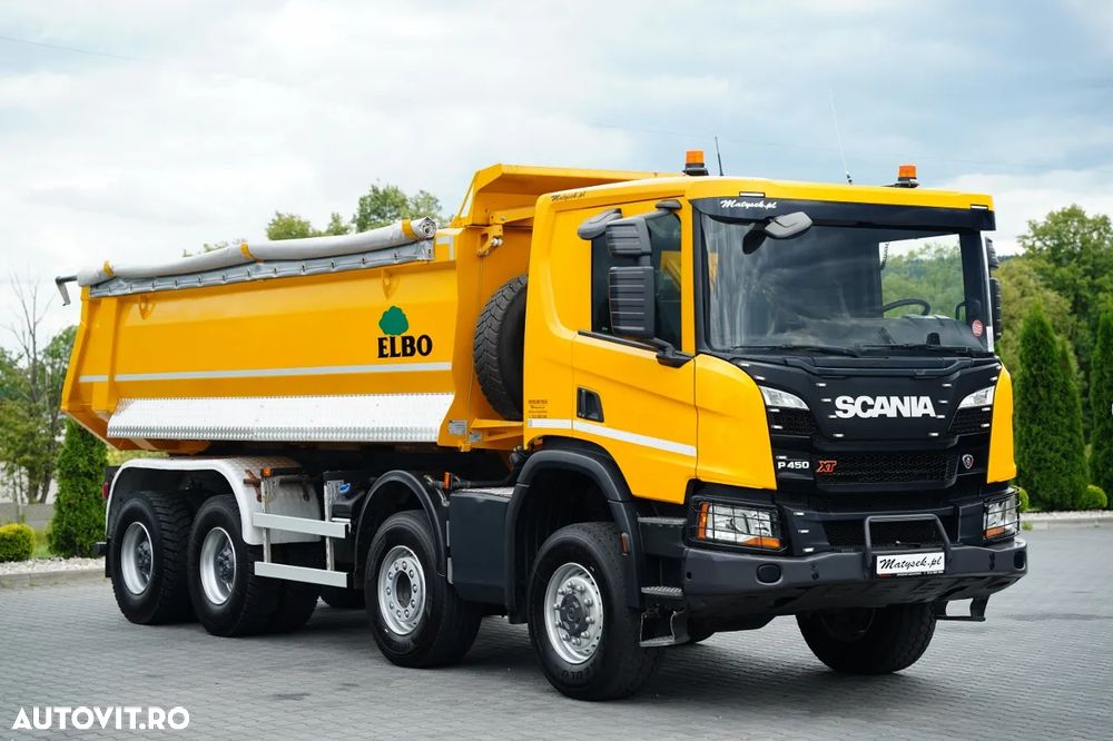 Scania P 450 XT / 8x6 / BASCULATOR SPATE / OPTICRUISE / ANVELOPE 100% / EURO 6 - 11