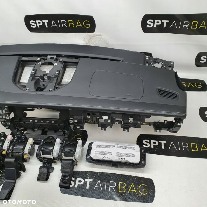 PORSCHE MACAN DESKA ROZDZIELCZA KONSOLA KOKPIT PULPIT PODUSZKI AIRBAG AIR BAG PASY KIT SET - 4