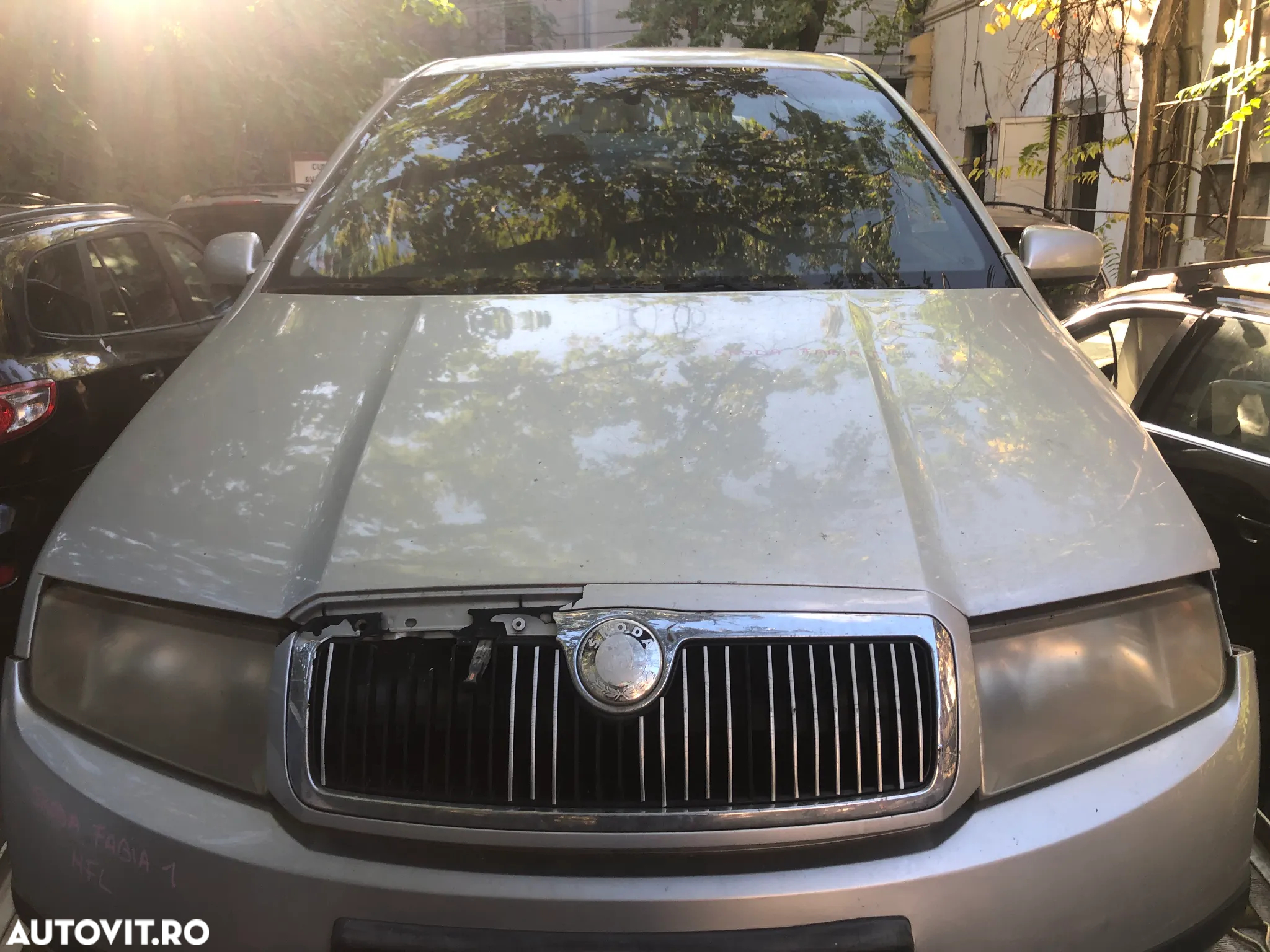 Capota fata motor Skoda Fabia 1 gri argintiu - 2