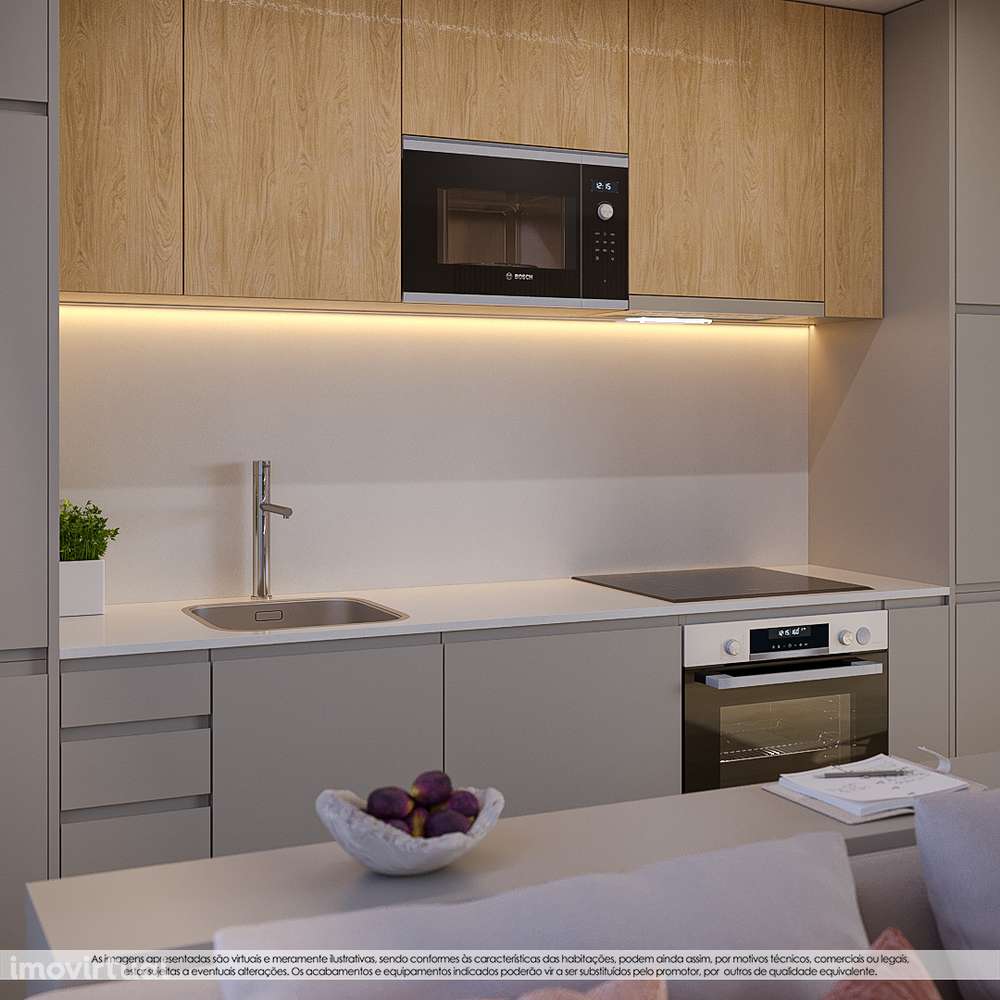 Apartamento T2 c/ 2 lugares de garagem em Santa Marinha (ALBOR APART) - Grande imagem: 2/25