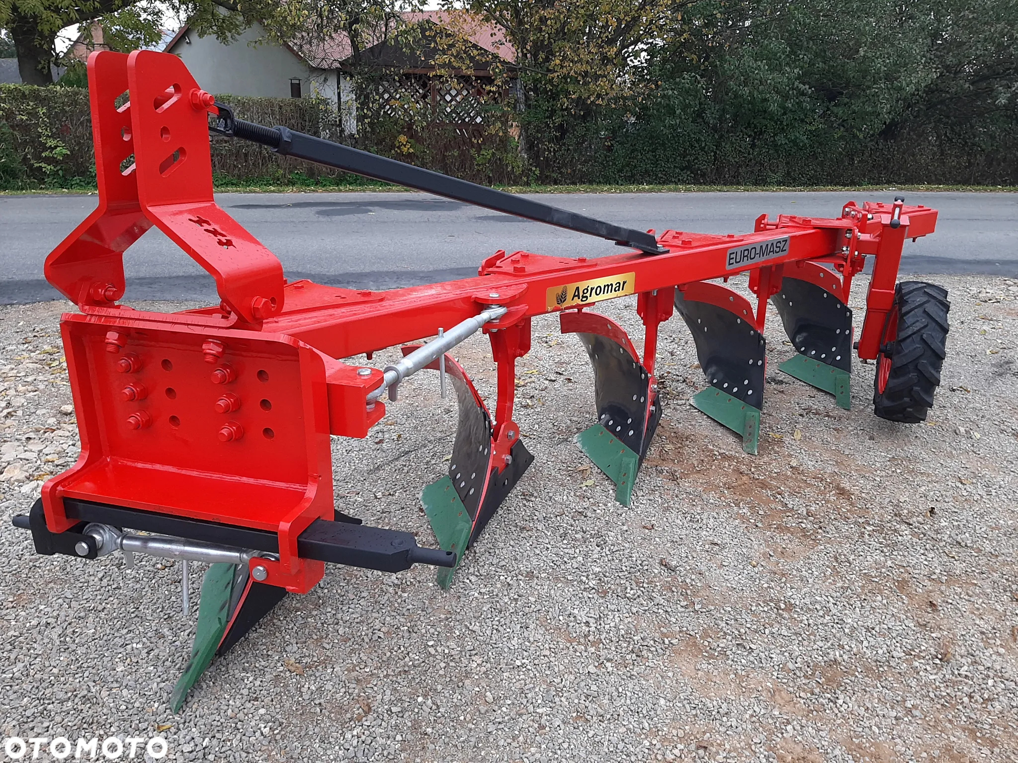 Pług zagonowy jednobelkowy 3/4/5+ skib EURO-MASZ / kverneland 18'' OD RĘKI transport zrywalny/śruba - 7