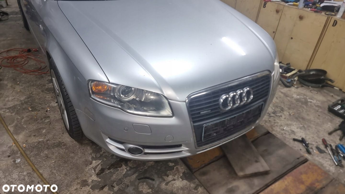PRZÓD MASKA BŁOTNIK ZDERZAK LAMPA CHŁODNICE AUDI A4 B7 04 SREBRNY 3.0TDI - 1