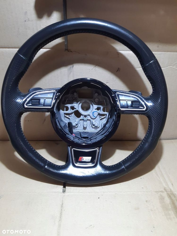 audi a6 c7 kierownica s-line skóra multifunkcja łopatki 8x0419091m - 1