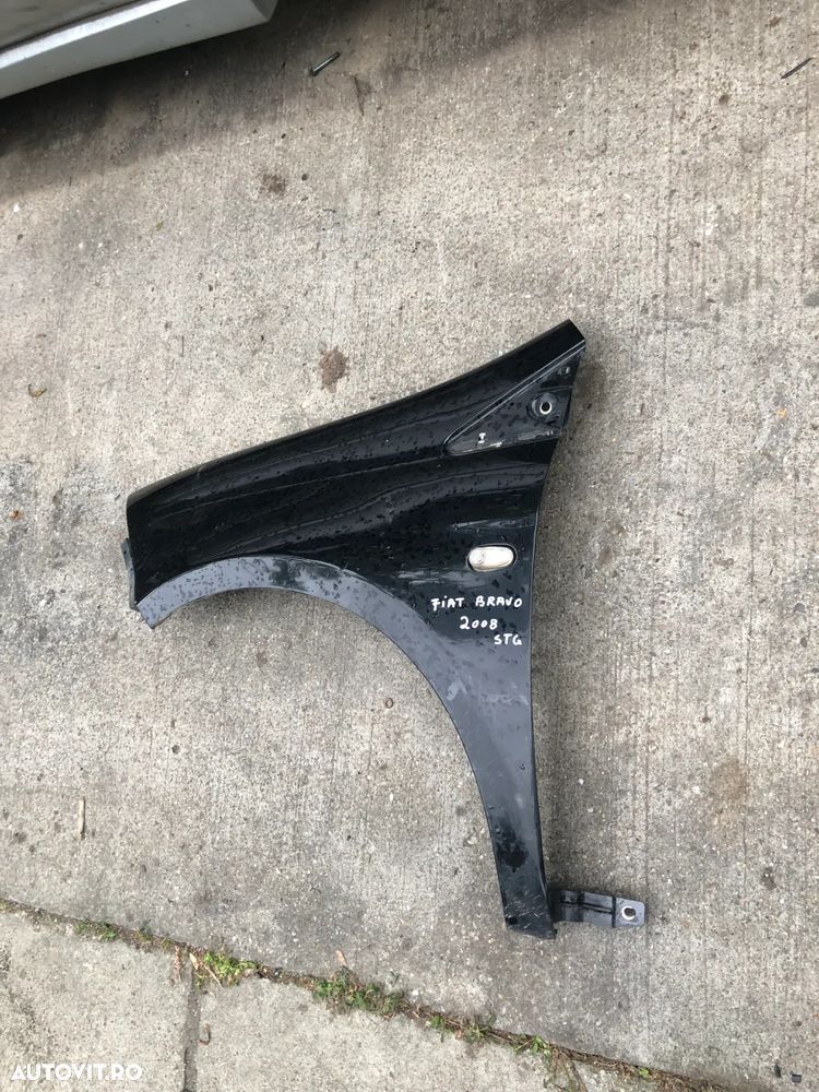 Aripa stanga fata Fiat Bravo 2 2008 negru - 4