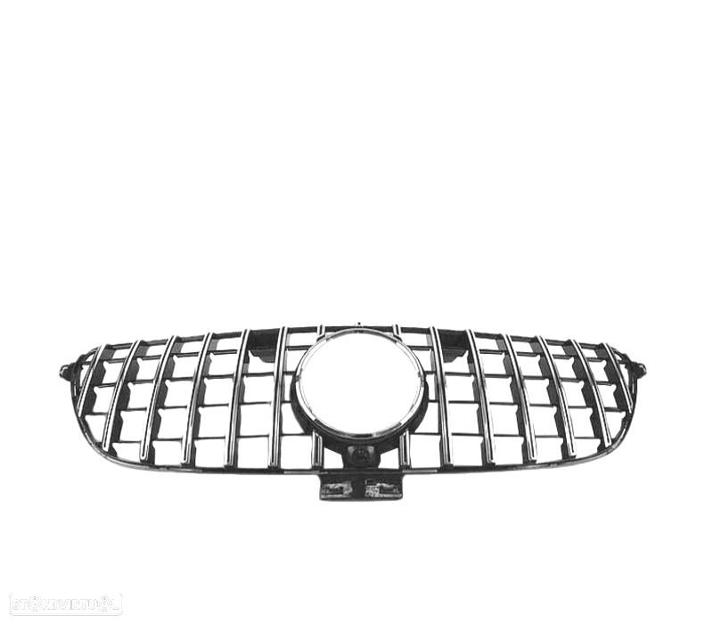 GRELHA FRONTAL MERCEDES ML W166 15- LOOK AMG GT CROMADA - 3