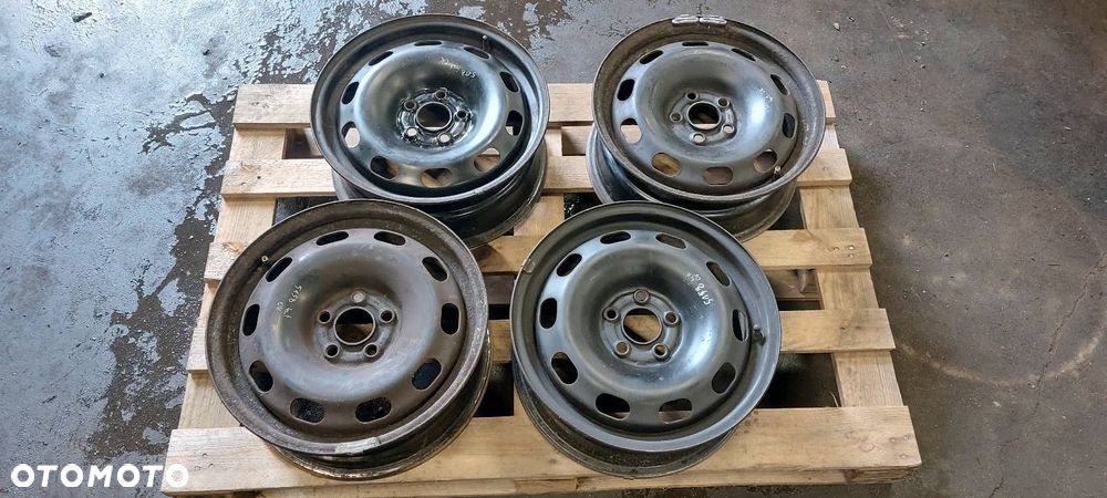 FELGI STALOWE 4 SZT VOLKSWAGEN PASSAT B5 FL 6JX15 ET38 5X100 1J0601027Q - 1