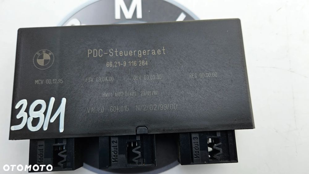 BMW X5 E70 X6 E71 Moduł czujników parkowania PDC Sterownik PDC 9116264 - 2