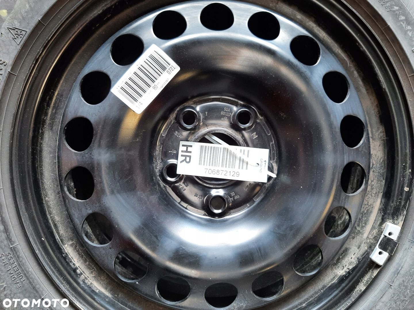 VW GOLF VII 7 ZIMOWE 205/60 R16 FELGI STALOWE 5Q0601027A KOMPLET koła - 4