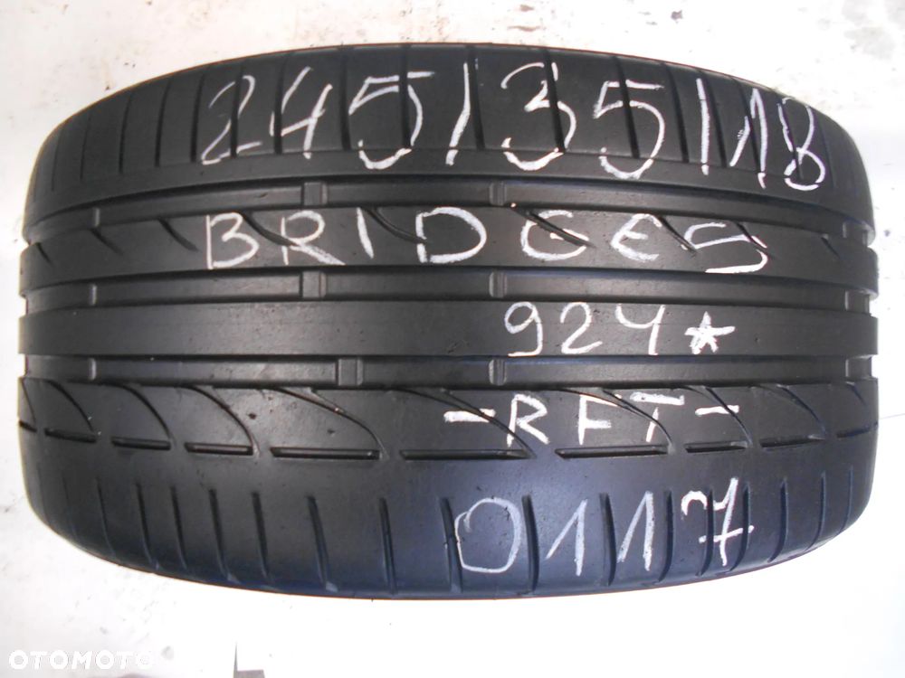 OPONA POJEDYNKA  245/35R18 BRIDGESTONE POTENZA S001 RFT DOT 0117 6.9MM - 1