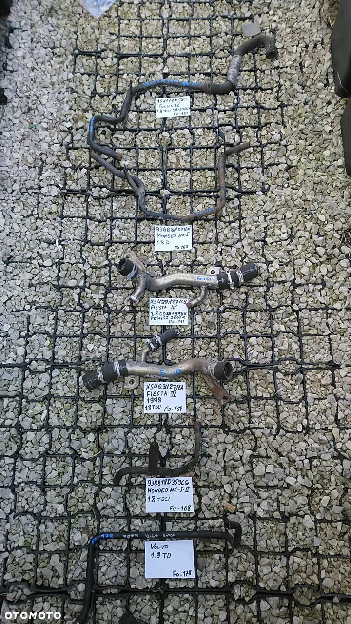 FORD / VOLVO TERMOSTAT / KRÓCIEC WODNY / POMPA WODY / MAGISTRALA / RURKA WODNA OBUDOWA TERMOSTATU - 4