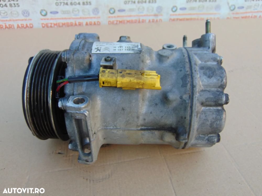 Compresor clima Peugeot Boxer 2.2 2.0 euro 6 Citroen Jumper Opel Movano cod 9819711380 - 4
