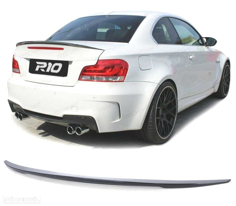 AILERON SPOILER BMW E82 LOOK M PERFORMANCE 06-13 PRETO BRILHANTE - 2