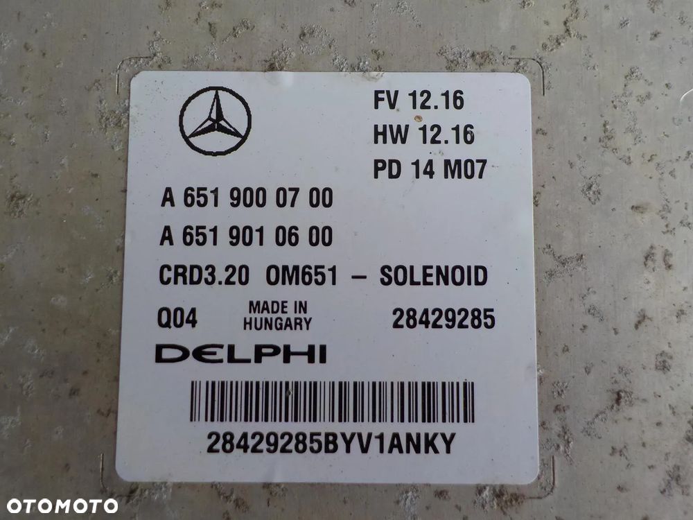 SPRINTER 906 OM651 313CDI KOMPUTER STEROWNIK A6519000700 - 4