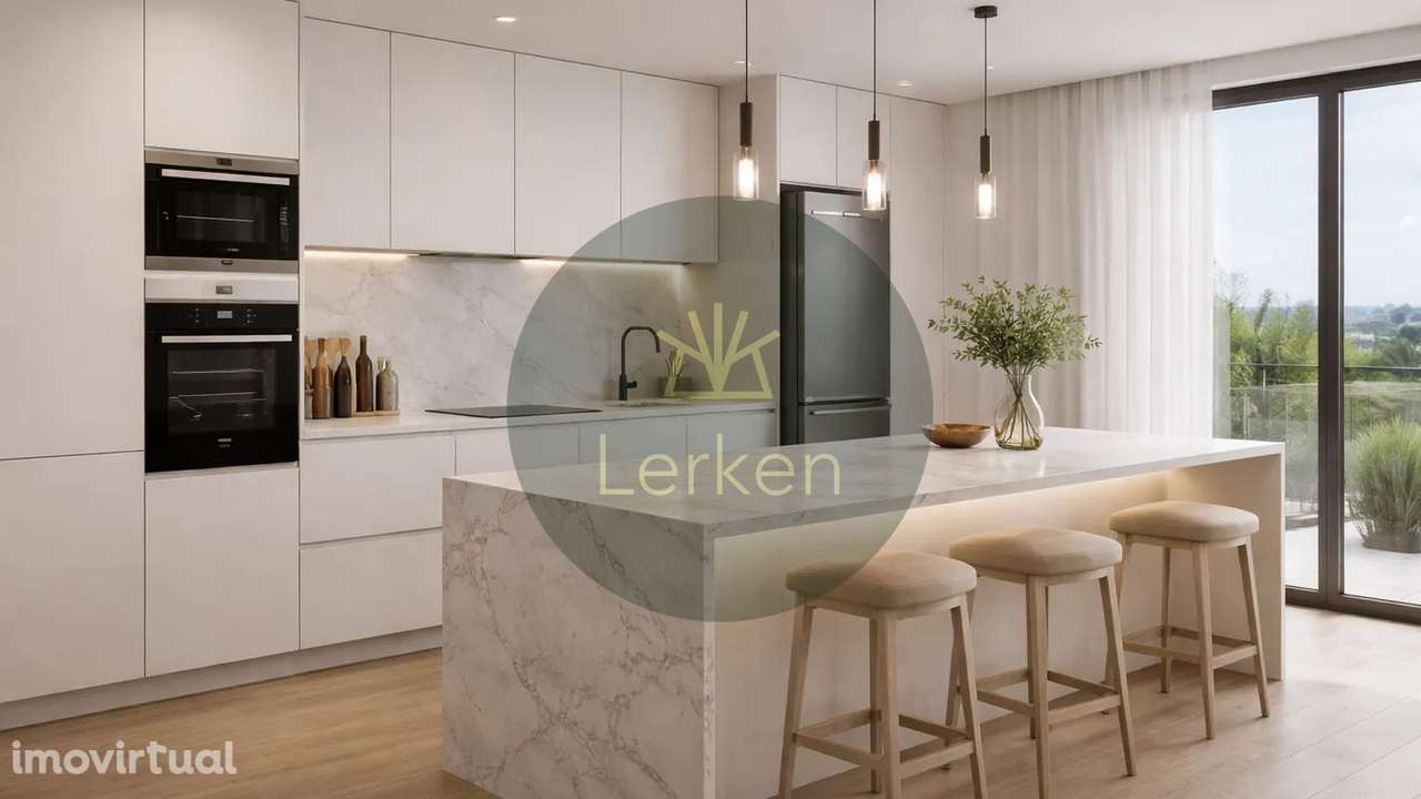 T2 Novo com Varanda em Vila Nova de Famalicão | Cozinha Equipada - Grande imagem: 5/8