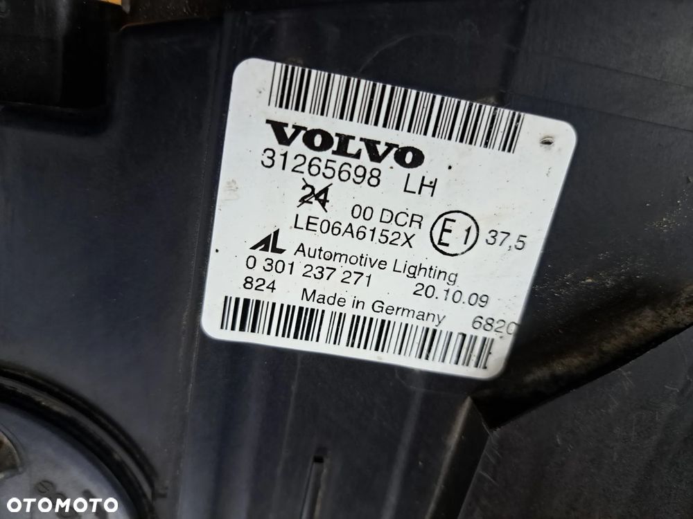 VOLVO S40 II V50 LIFT XENON PRZEDNIA LAMPA LEWA PRAWA LEWY PRAWY PRZÓD KOMPLET EUROPA 31265698 / 31265699 - 12
