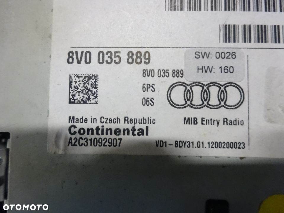 8V0035889 czytnik kart multimedia MMI Audi A3 8V czesci - 2