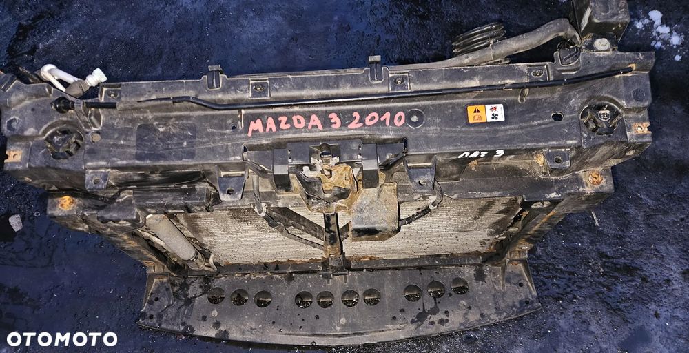 Mazda III 3 1.6 16V pas przed przedni wzmocnienie chłodnica wentylator - 7