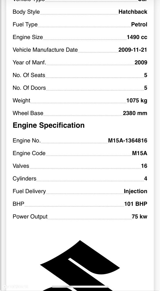 Suzuki Swift MK6 skrzynia biegów ZN5 1.5 Benzyna 5-biegowa 102KM 2009r nr 325 - 5