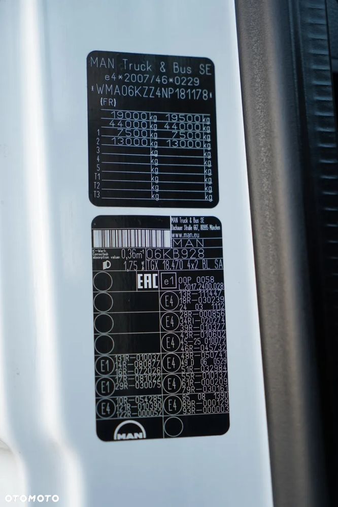 MAN TGX 18.470 / GM / RETARDER / KLIMA POSTOJOWA / NAVI - 34