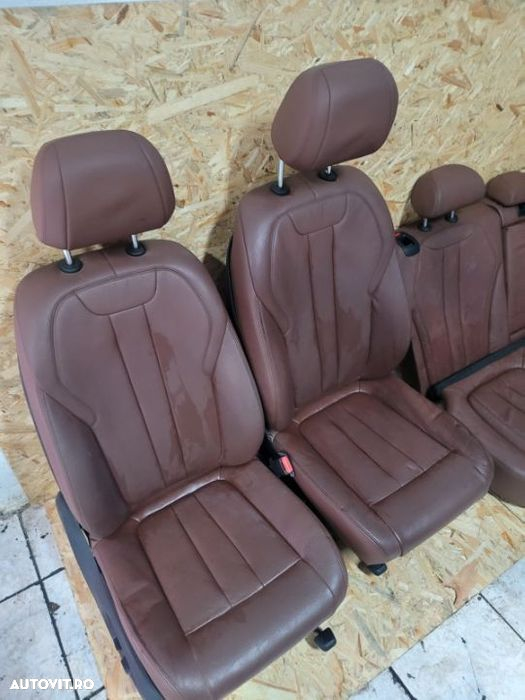 Scaune Interior Piele Bmw X5 F15 Incalzire Stare Buna - 4