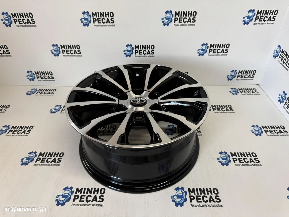 Jantes Look Toyota Hilux em 17 (6x139.7) Preto e Polido - 7