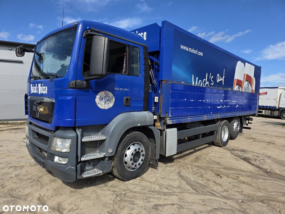 MAN TGS 26.360 TYLKO 412 TYS km MANUALNA SKRZYNIA BIEGÓW BURTY OTWIERANE HYDRAULICZNIE KLIMATYZACJA