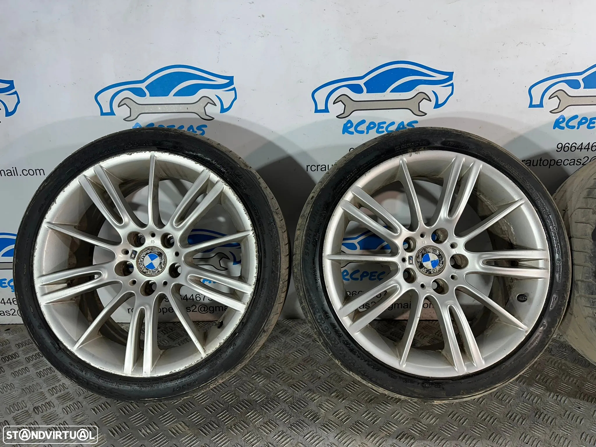 .Conjunto Jantes 18 Originais Pack M Style 193 BMW Serie 3 E90 Carro E91 Carrinha E92 Coupe E93 Cabrio 8J 8.5J ET34 ET37 5x120 - 6