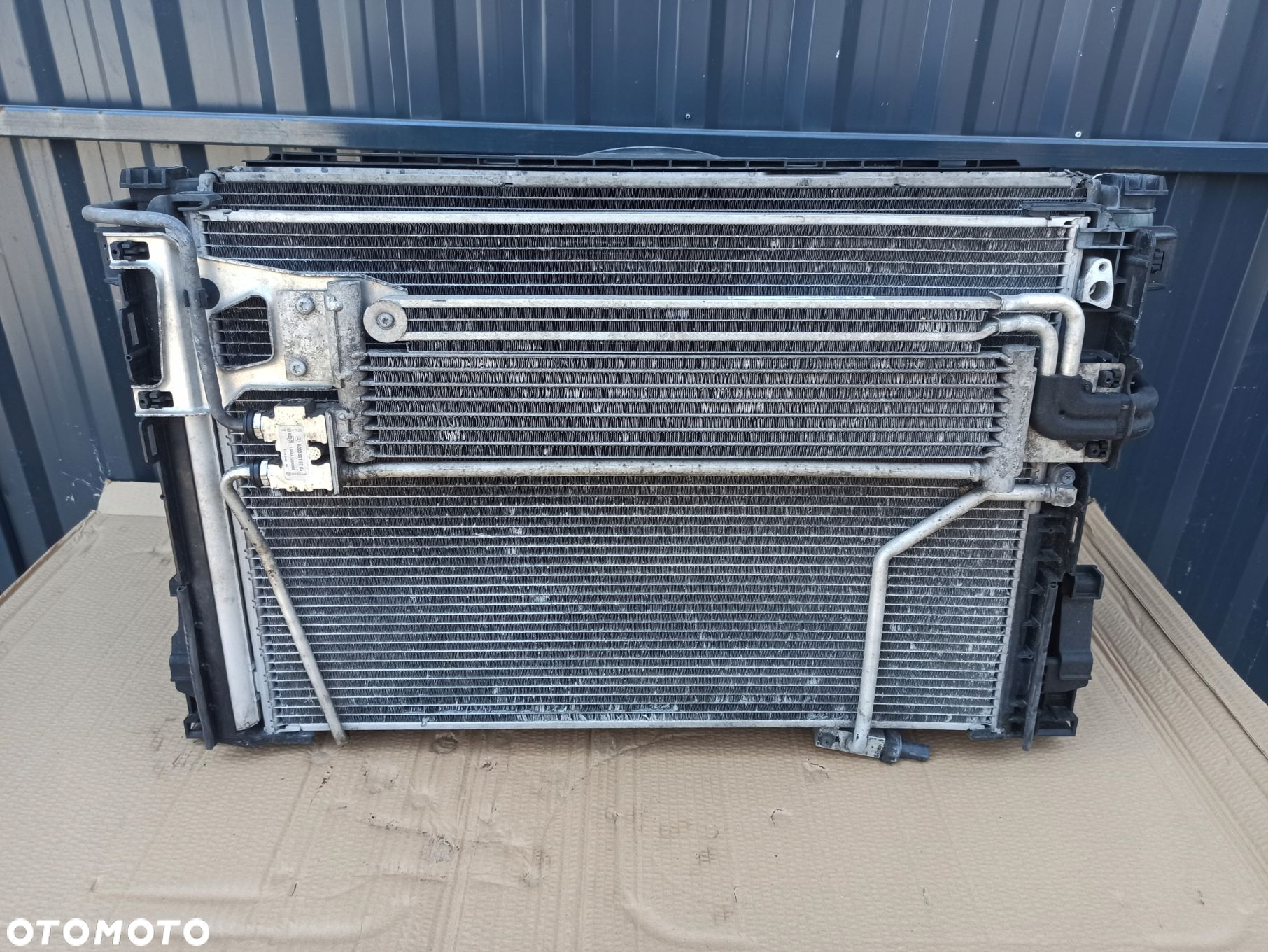Komplet chłodnic wody klimy wentylator MERCEDES GLK X204 3.0CDI - 2