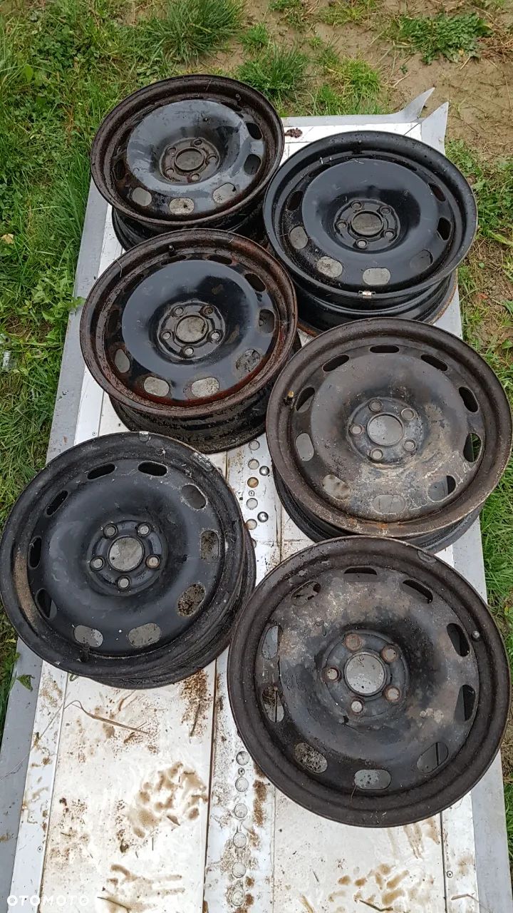 felgi stalowe 15"x6", 5x100mm, cb 57,1 golf 4 bora, leon, toledo, octavia beetle a3 8L - 1