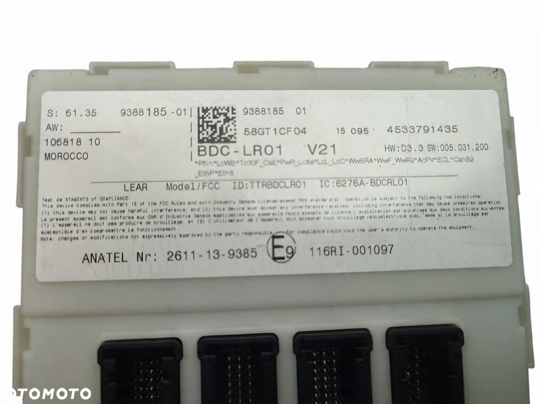 SKRZYNKA STEROWNIK MODUŁ BDC MINI F55 F56 F57 BMW F45 9388185 - 3