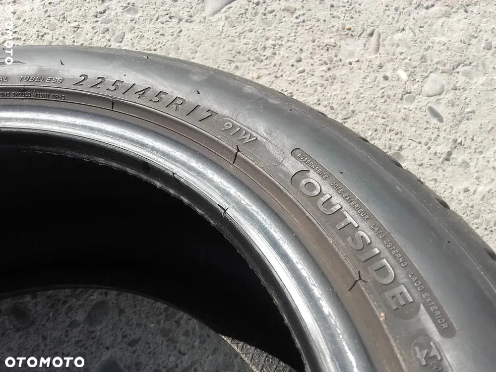 17” - DUNLOP - 225/45 r17 cali –  LETNIE  Opony  SPORT  MAXX RT - stan: BDB - Gwarancja + Możliwy MONTAŻ  !! - 8