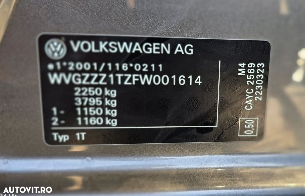 Volkswagen Touran 1.6 TDI DPF DSG Cup - 11