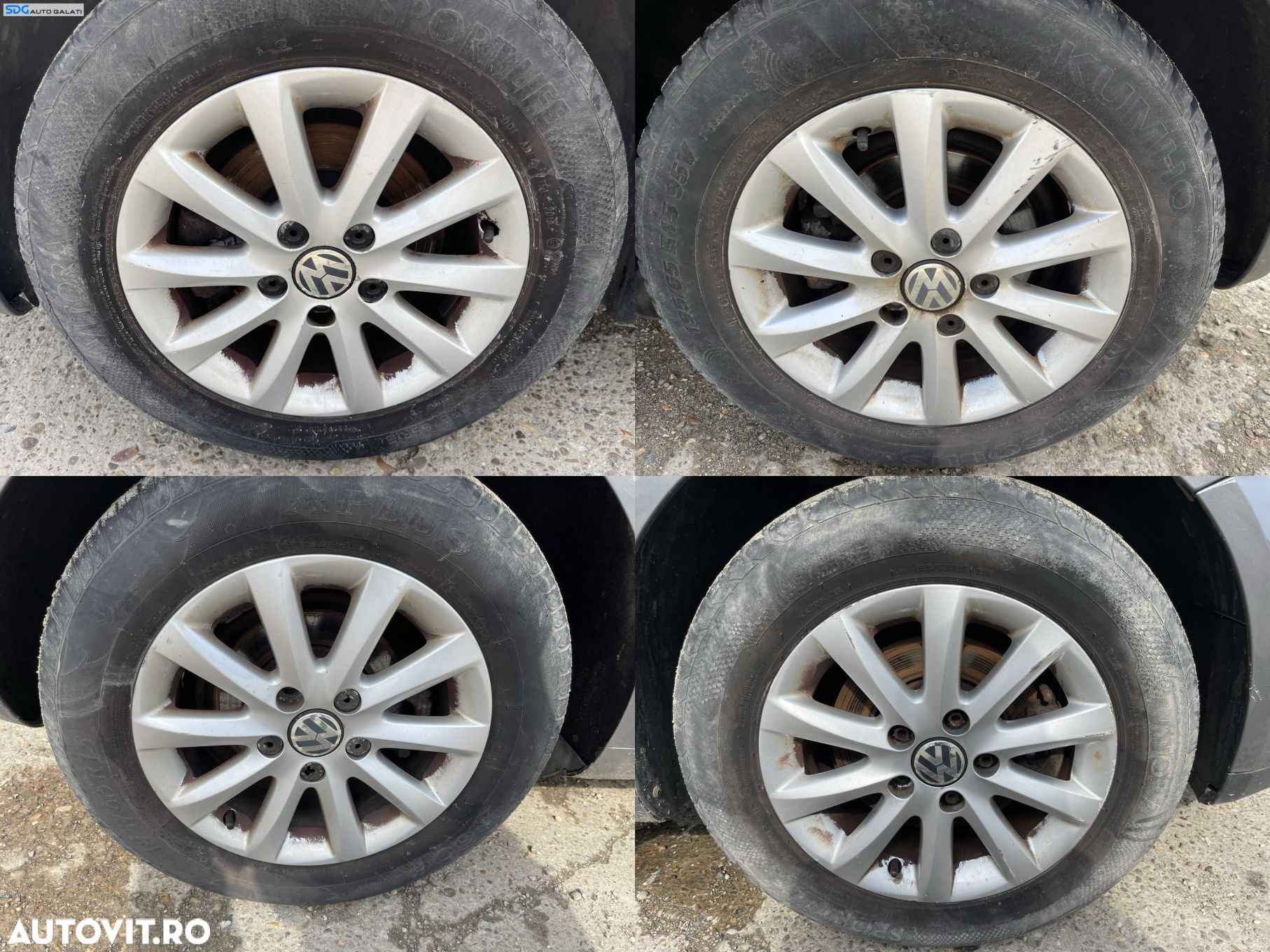 Set 4 Jante Roti Aliaj 195 65 15 R15 5x119 VW Golf 6 2008 - 2014 - 1