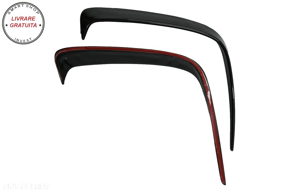 Ornamente Bara Spate Flapsuri Mercedes A-Class W176 (2012-2018) Negru Lucios- livrare gratuita - 4