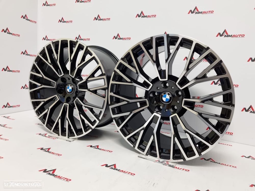 Jantes Look BMW X5 Competition 809M Preto Polido 20 - 2