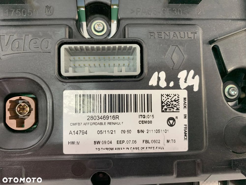 Renault Zoe Clio V Ekran panel dotykowy wyświetlacz Navi Radio - 3