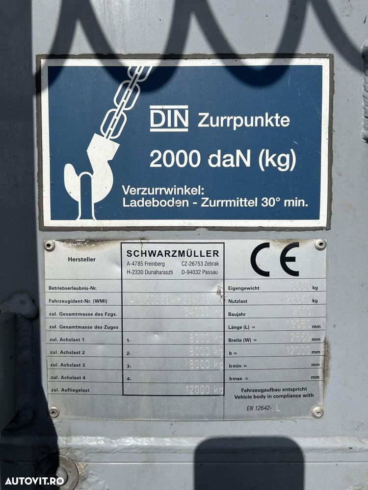 Schwarzmuller Schwarzmuller, Walking Floor, Usi laterale, factura externa - 10