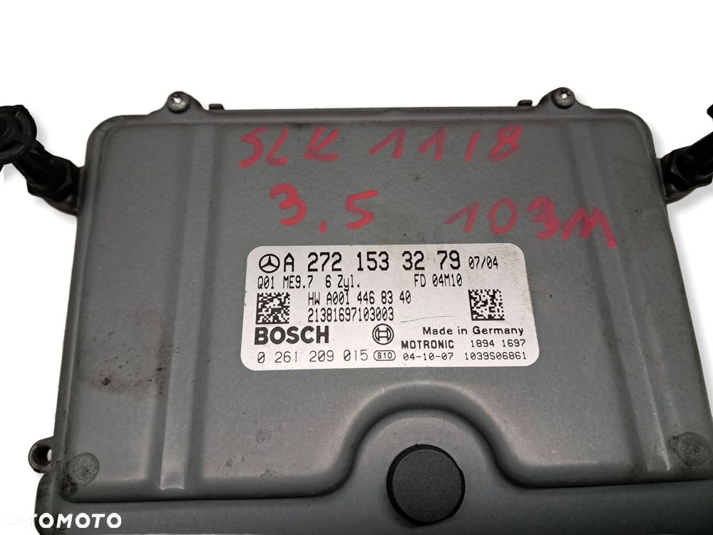 mercedes-benz slk r171 3.5 v6 komputer sterownik silnika ecu a2721533279 - 2