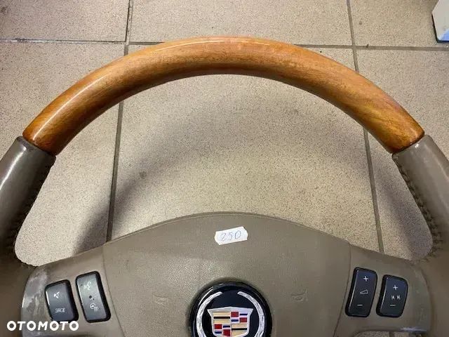KIEROWNICA SKÓRA DREWNO PODUSZKA CADILLAC STS - 7