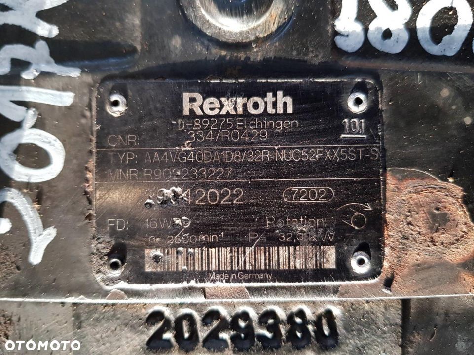 POMPA ŁADOWARKA JCB 406 T4 AA4VG40DA1D8/32R JAZDY - 3