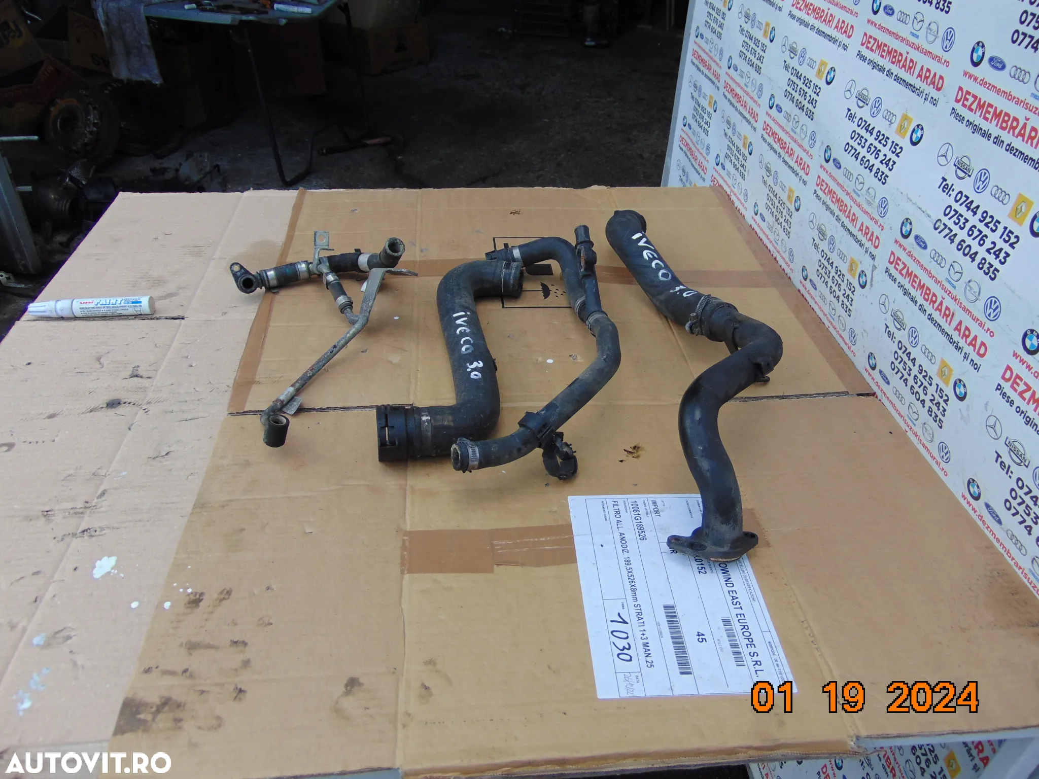 Furtun apa Iveco Daily 3.0 euro 6 conducte apa furtune conducta ulei 3,0 - 5
