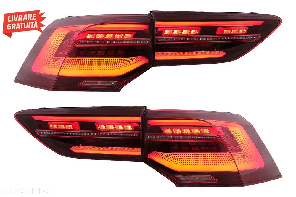 Stopuri Full LED VW Golf VIII Hatchback Mk8 MQB (2020-Up) cu Semnal Dinamic Secven- livrare gratuita - 1